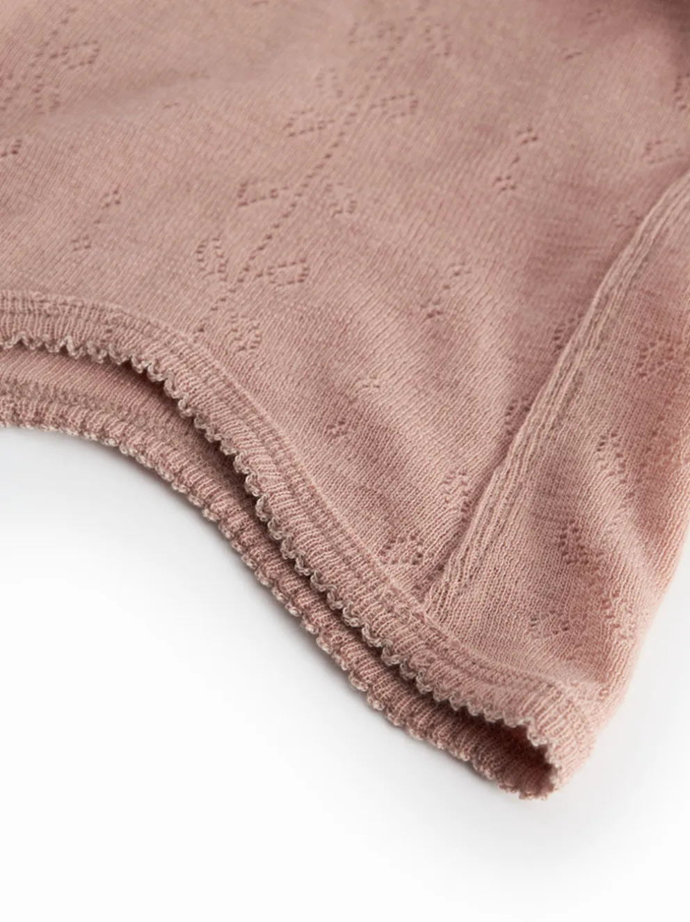 Kominiarka niemowlęca merino Balaclava Pointelle
