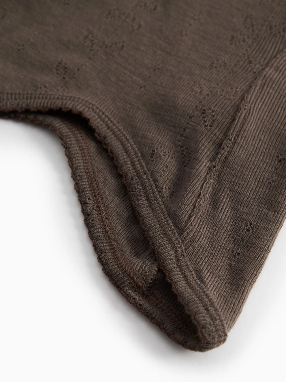 Kominiarka niemowlęca merino Balaclava Pointelle