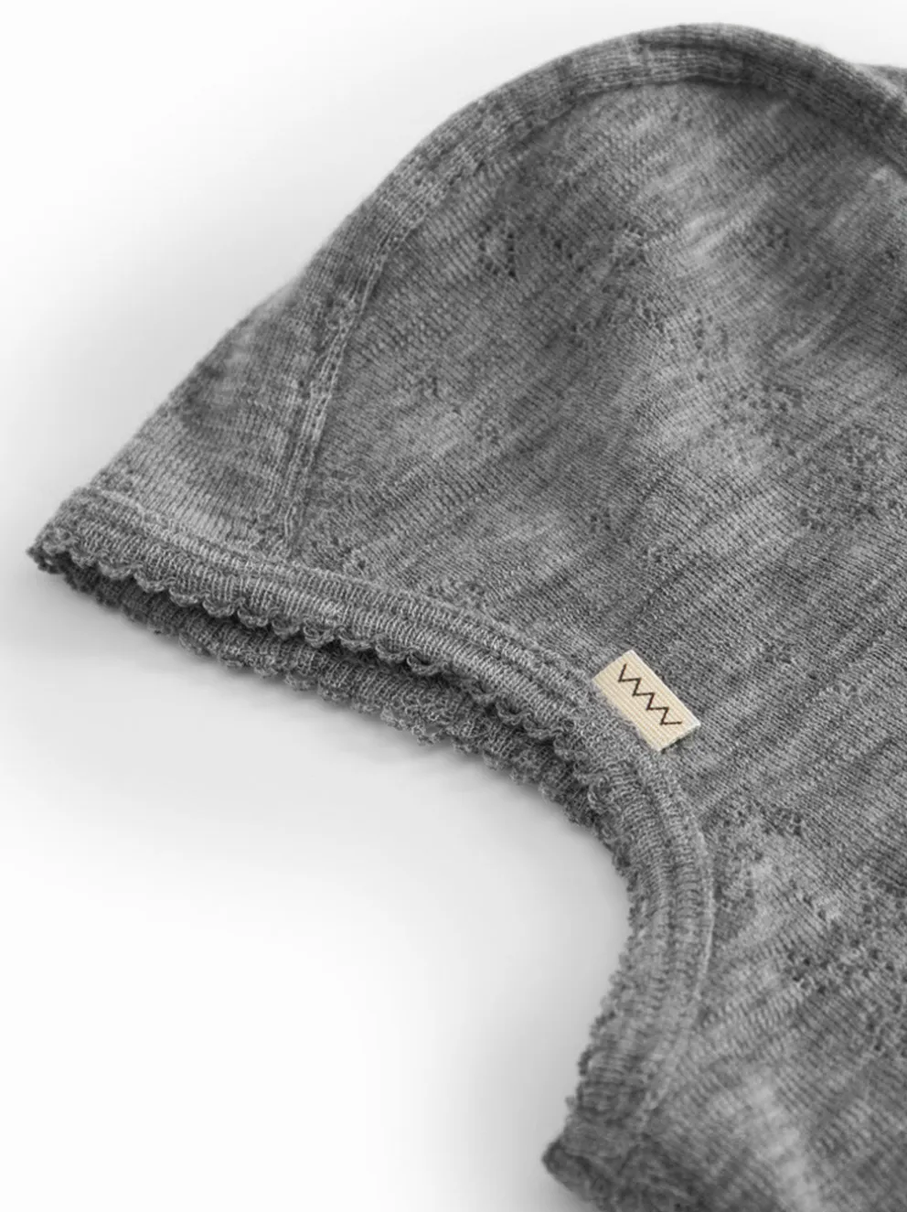 Kominiarka niemowlęca merino Balaclava Pointelle