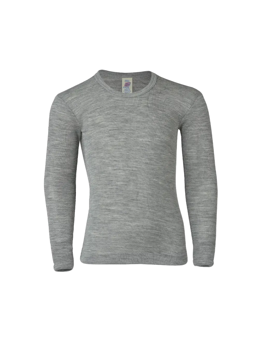 Koszulka longsleeve z wełny merino i jedwabiu