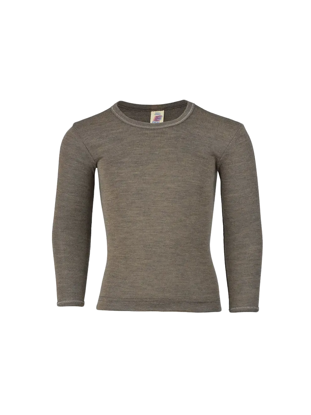 Koszulka longsleeve z wełny merino i jedwabiu