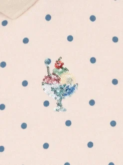 Koszulka polo z długim rękawem Spotty GOTS