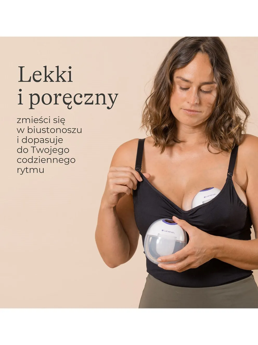 Laktator podwójny bezprzewodowy Hands-free
