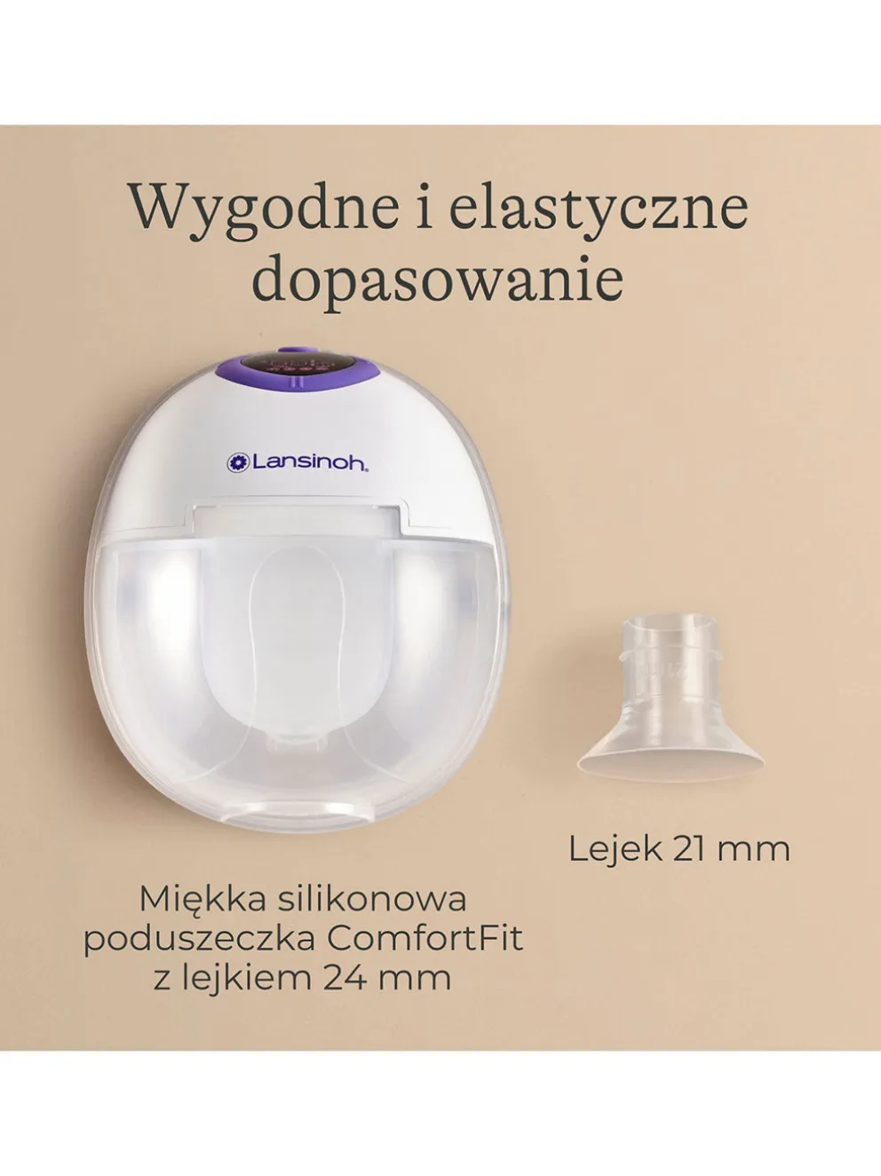 Laktator podwójny bezprzewodowy Hands-free
