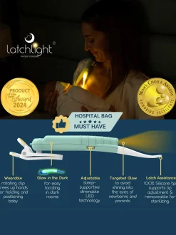 Lampka nocna z klipsem nie zaburzająca fazy snu