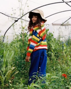 Lantana Jumper Tulip Red Knit Stripes