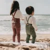 legginsy na szelkach w stylu vintage