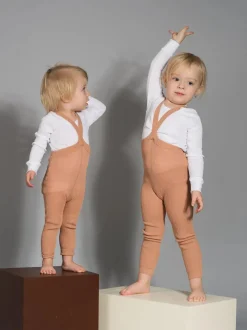 legginsy na szelkach w stylu vintage