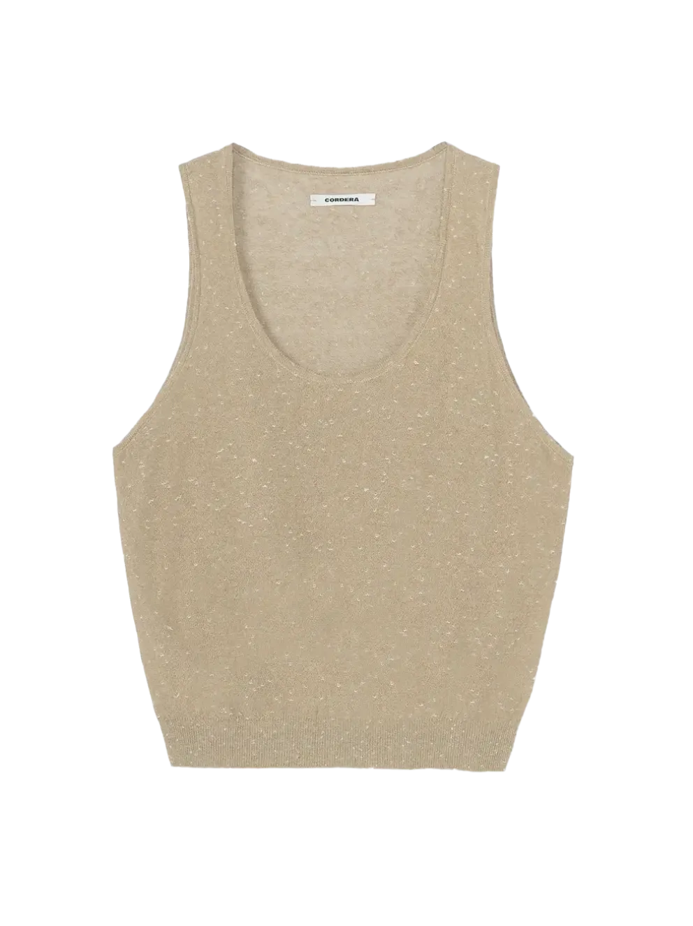 Linen & Cotton Flecked Tank Top