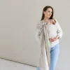 Lniana chusta kółkowa