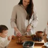Lunchbox z przegródkami i sztućcami w zestawie
