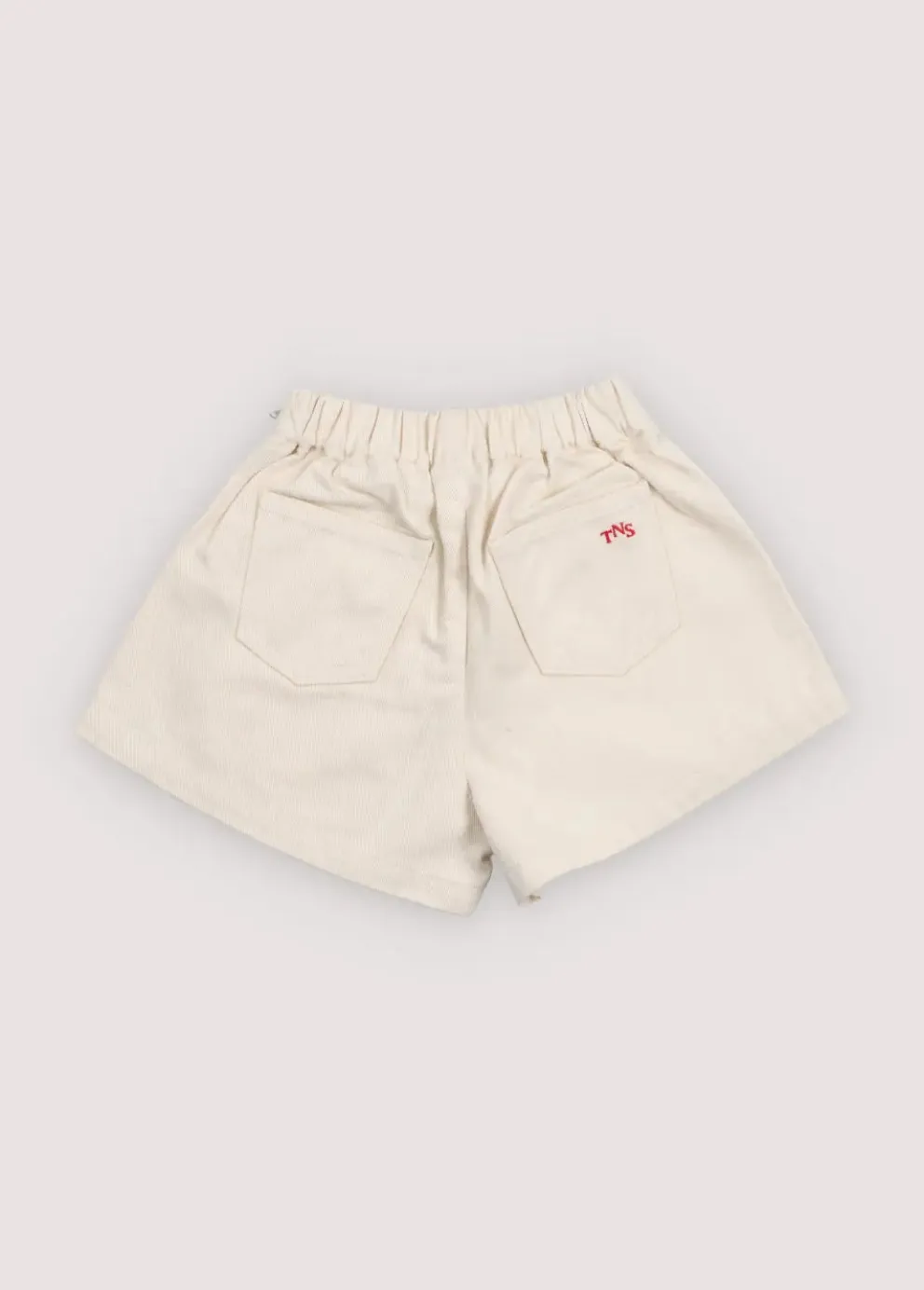 Malva Short Flower Embroidery Natural Denim
