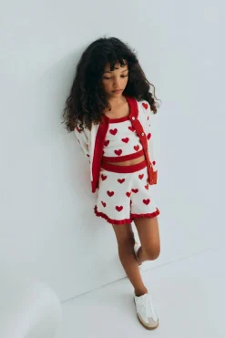 Maqui Cardigan Hearts Jacquard