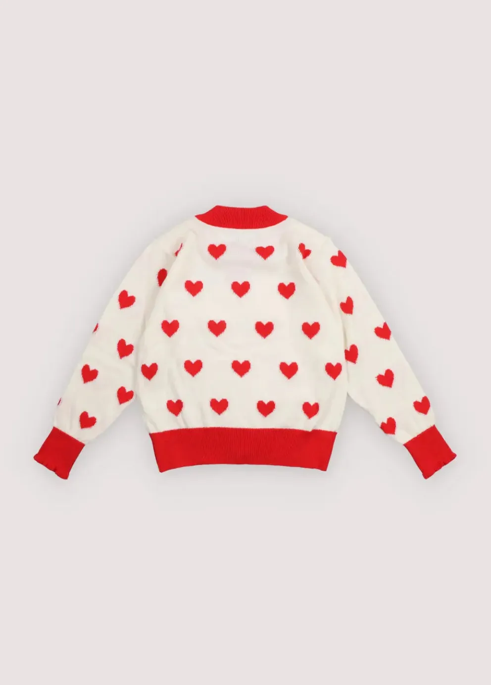 Maqui Cardigan Hearts Jacquard