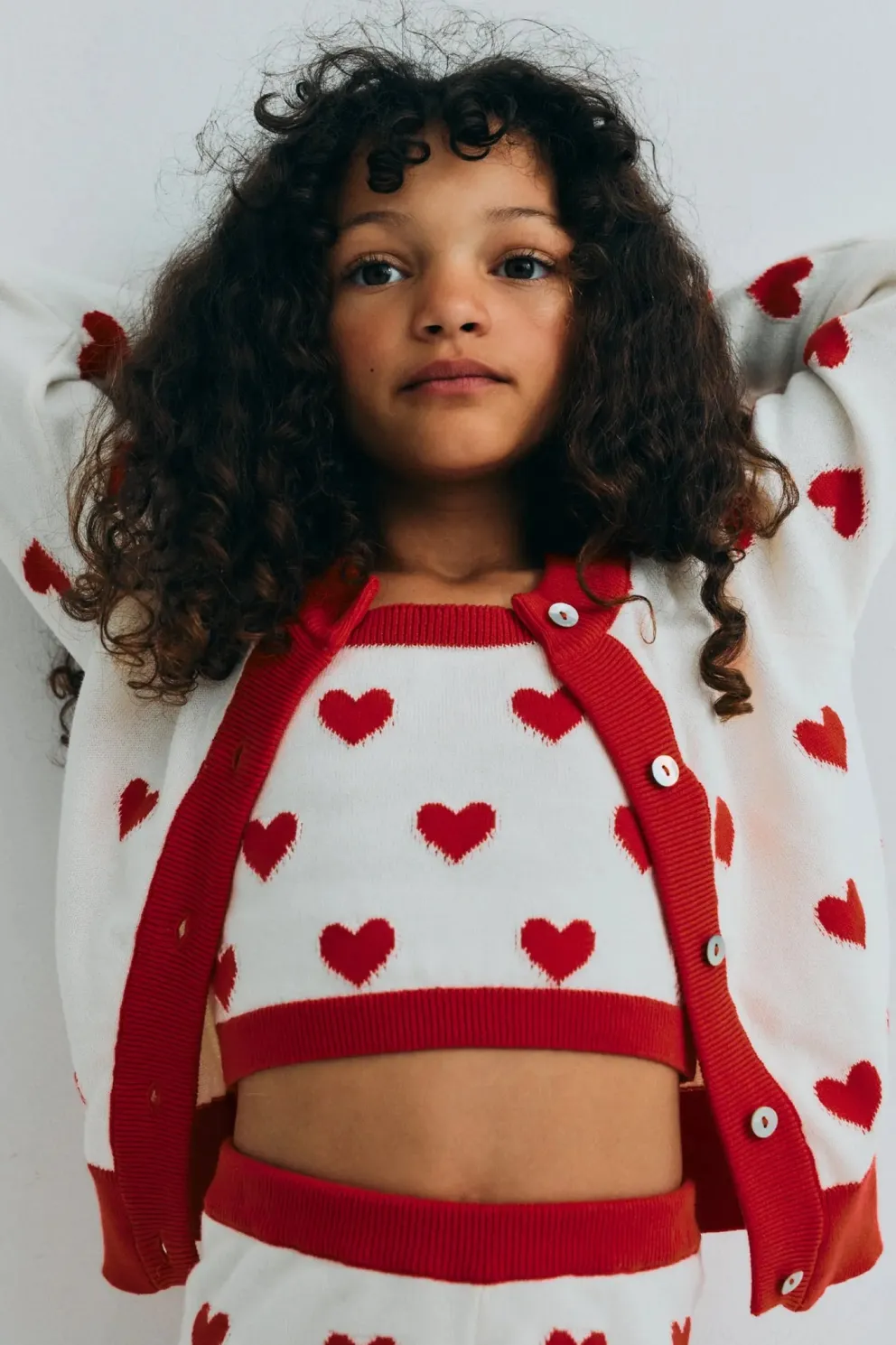 Maqui Cardigan Hearts Jacquard