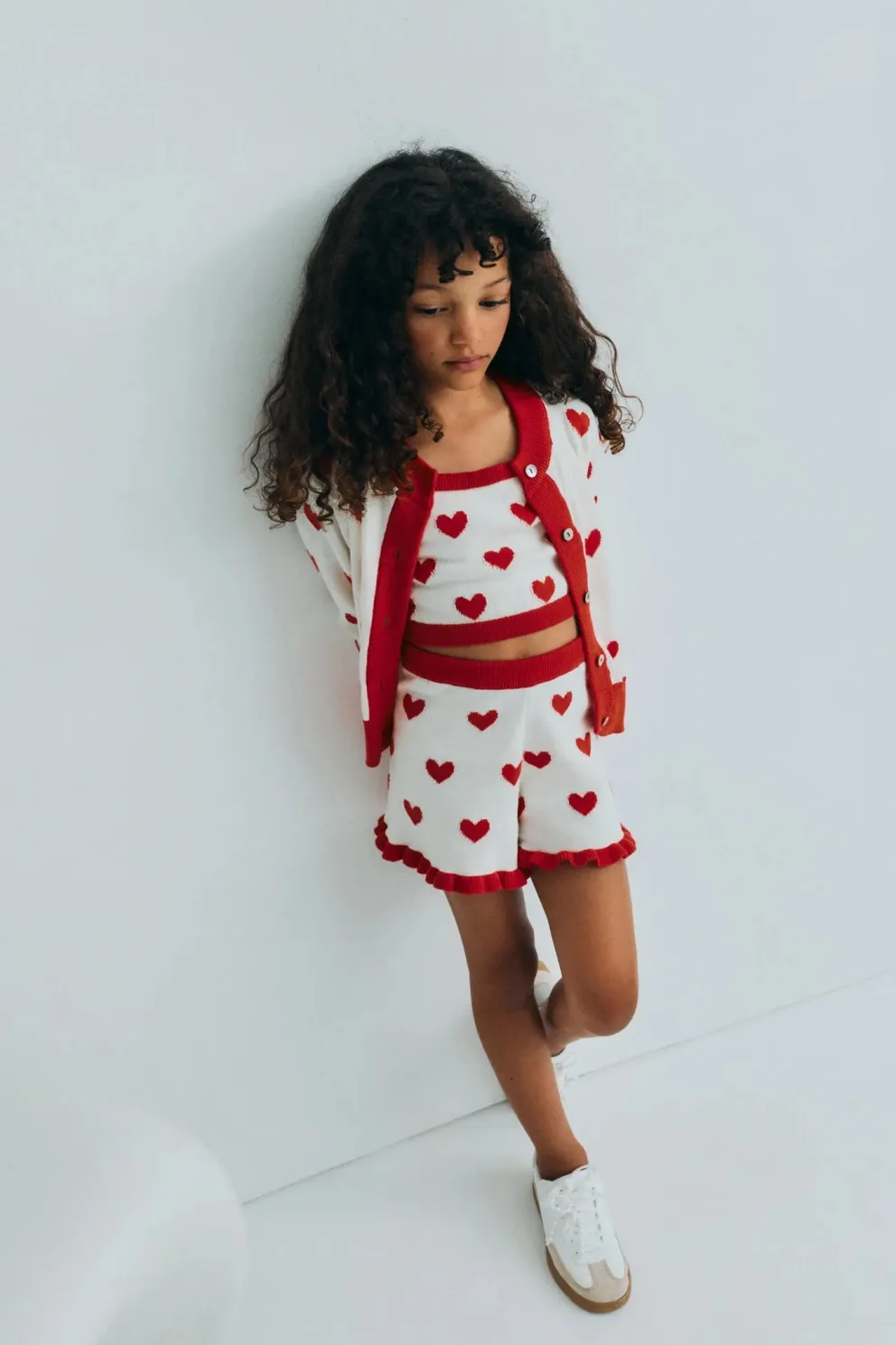 Maqui Short Hearts Jacquard