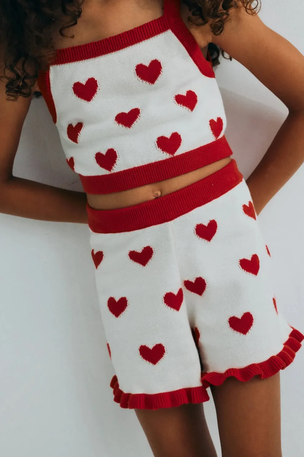 Maqui Top Hearts Jacquard