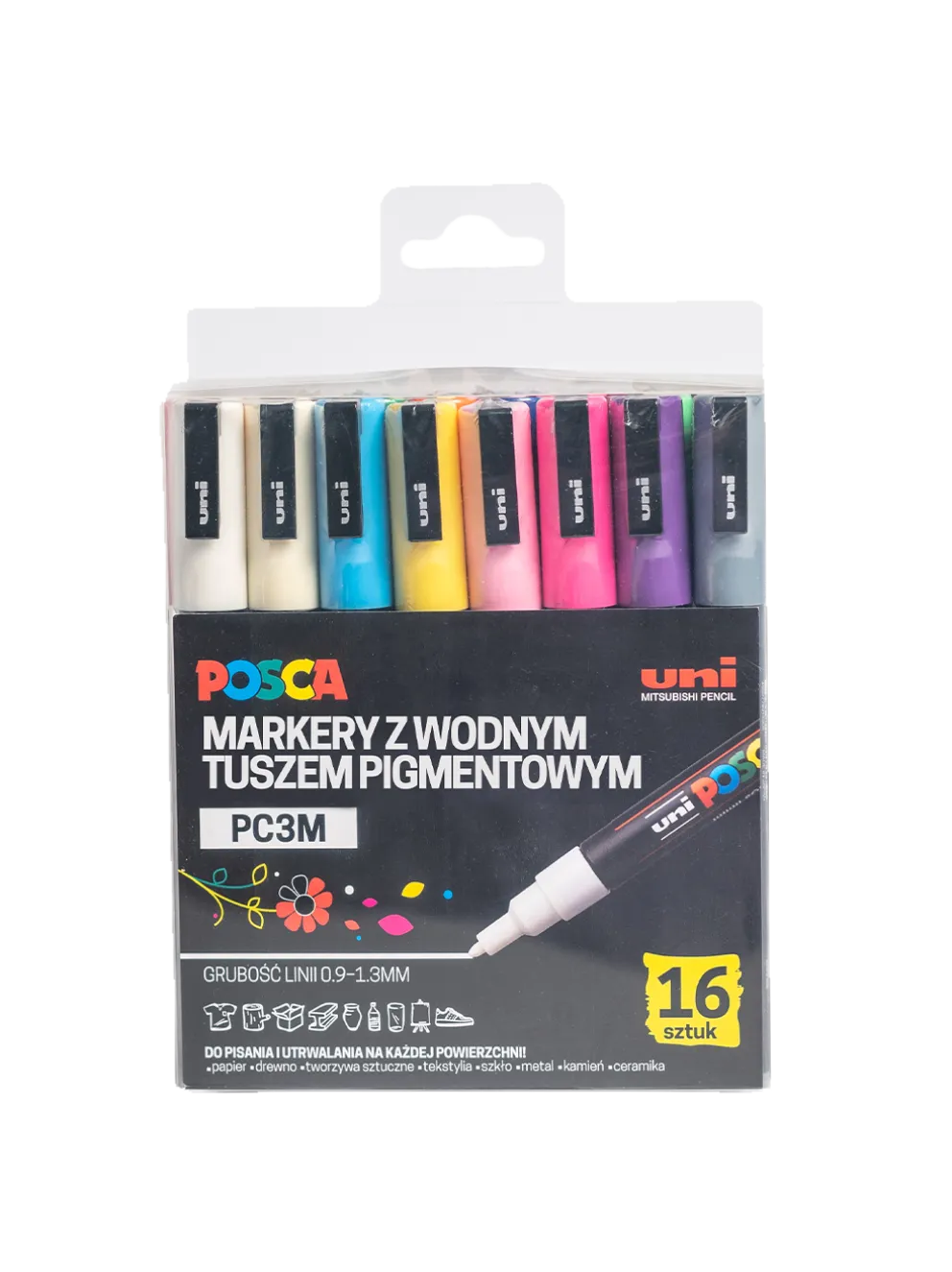 Markery z farbą plakatową POSCA PC3M