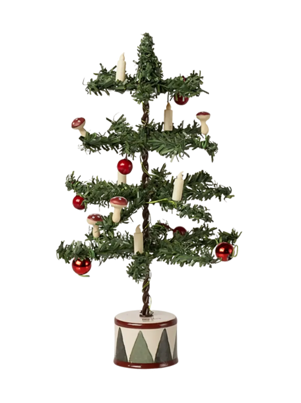 Miniaturowa choinka z lampkami