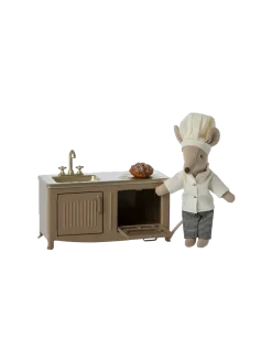 Miniaturowa kuchenka w stylu retro