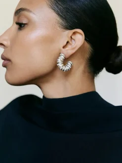 Mini Diamond Hoops