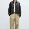 Nappa Bomber Jacket Crocodile