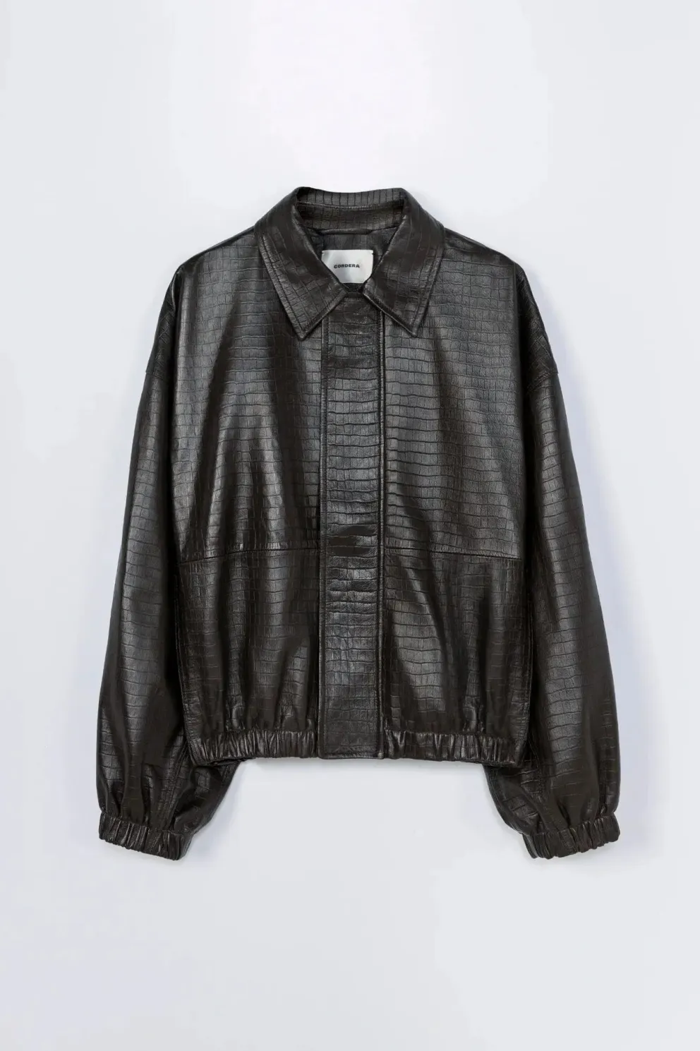 Nappa Bomber Jacket Crocodile