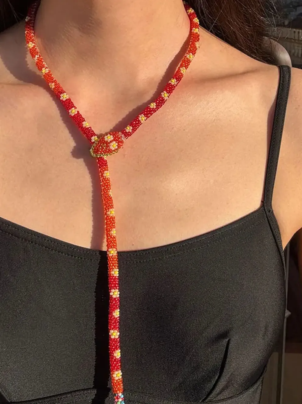 Naszyjnik z koralików Snake Necklace