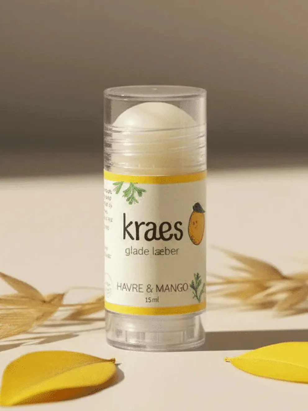 Naturalny sztyft do ust Owies & Mango