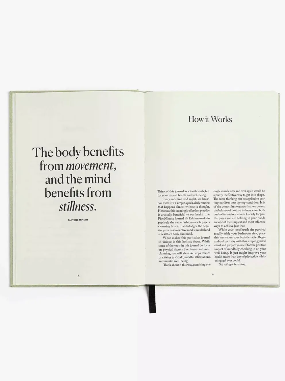 Notatnik The Five Minute Journal Fit Edition