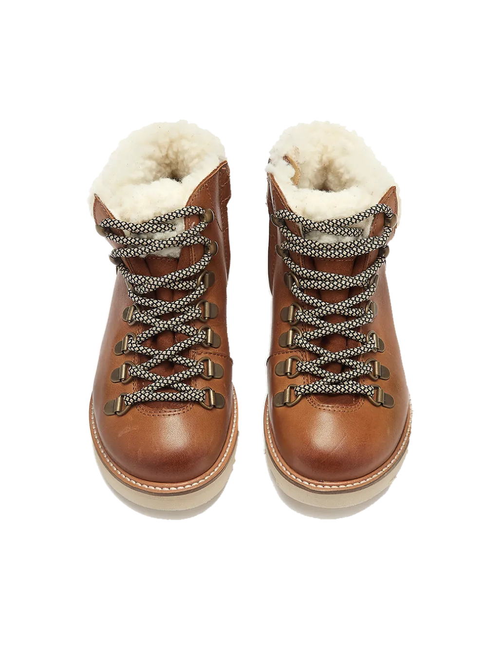 Ocieplane buty skórzane Eddie Fur Hiking Boots