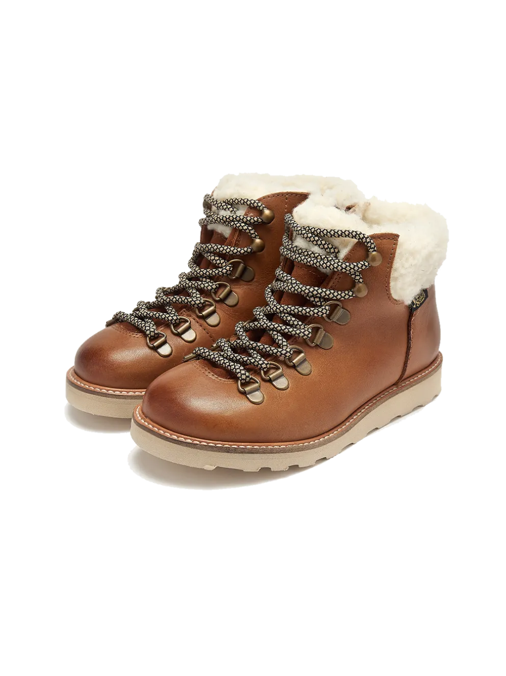 Ocieplane buty skórzane Eddie Fur Hiking Boots