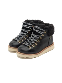 Ocieplane buty skórzane Eddie Fur Hiking Boots