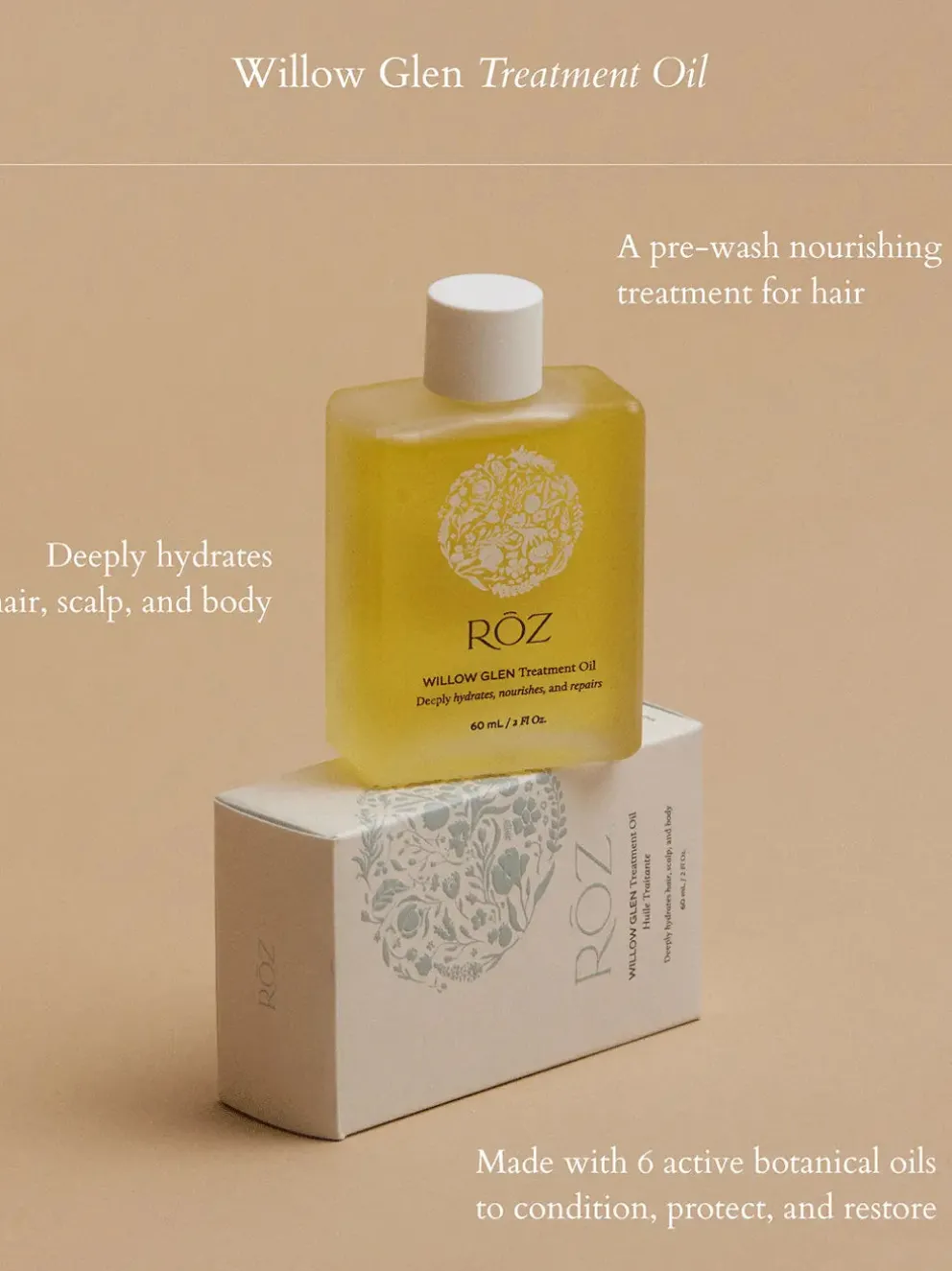 olejek do regeneracji włosów i ciała Willow Glen