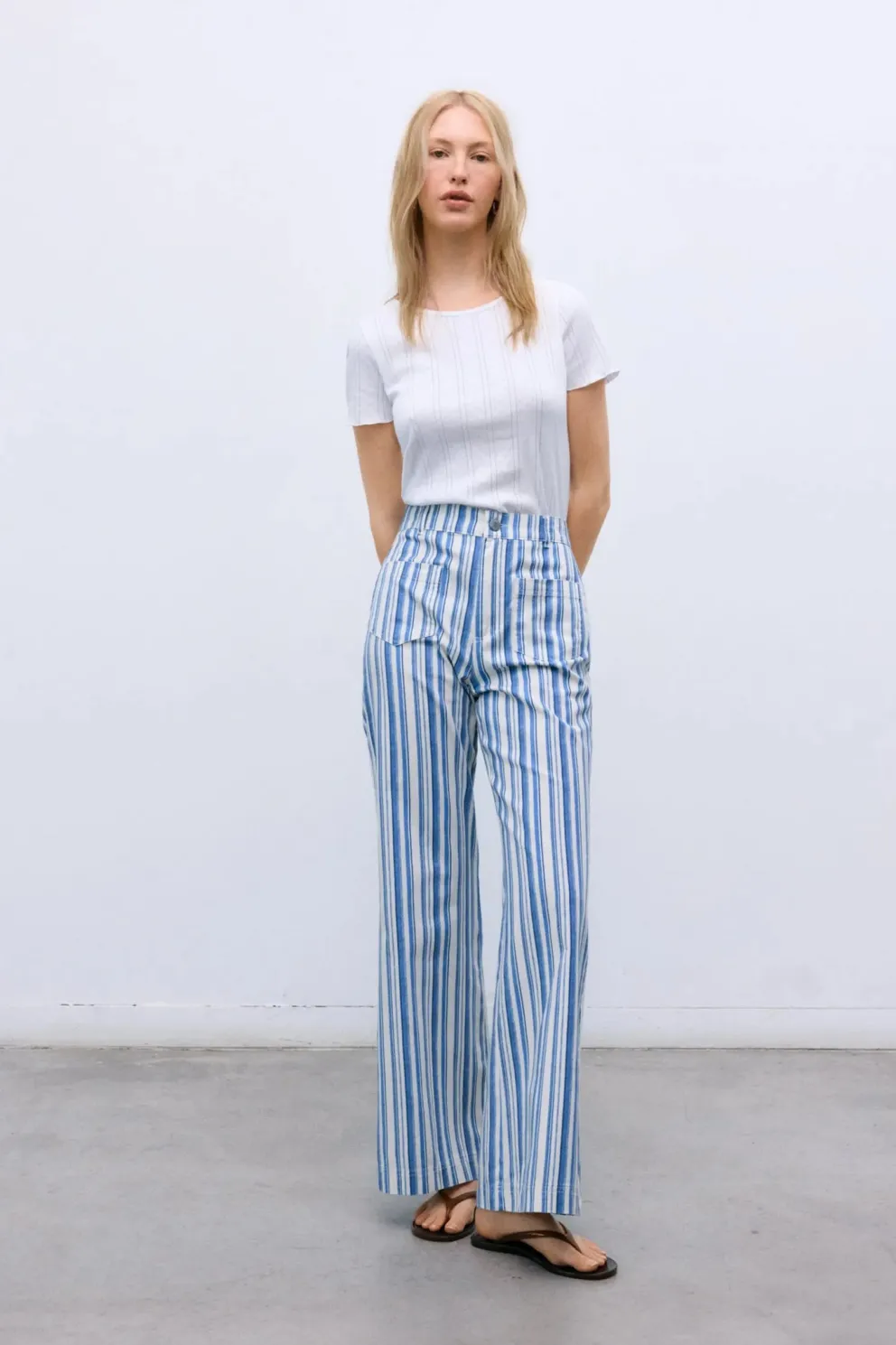 Olmo Woman Pant Coastal Ducks Stripes