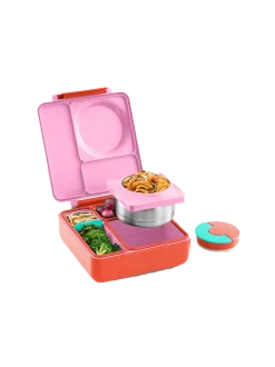 OmieBox lunchbox z termosem i przegródkami