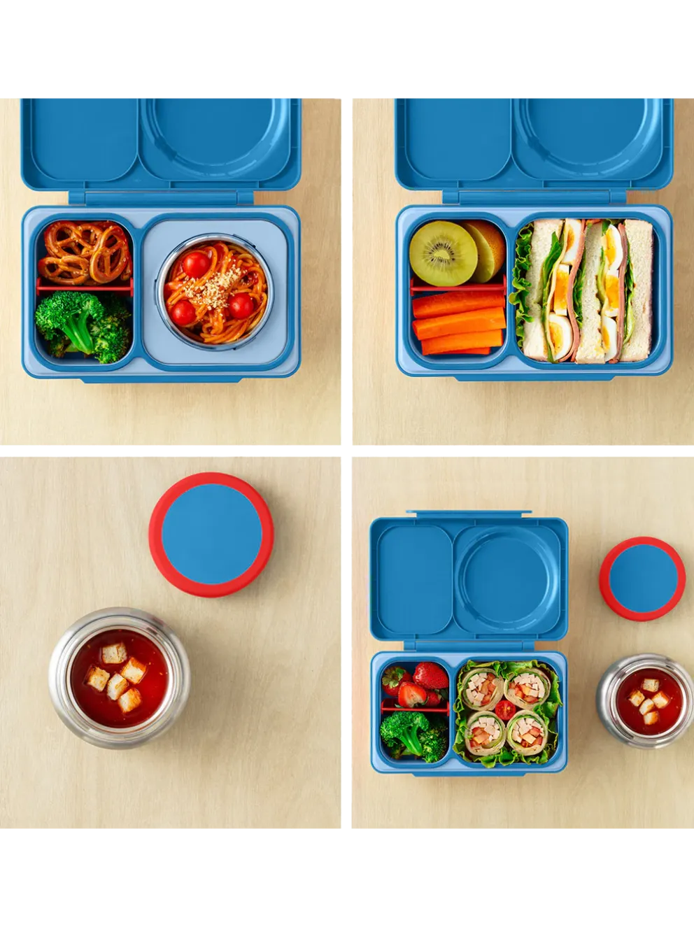 OmieBox UP lunchbox z termosem i przegródkami