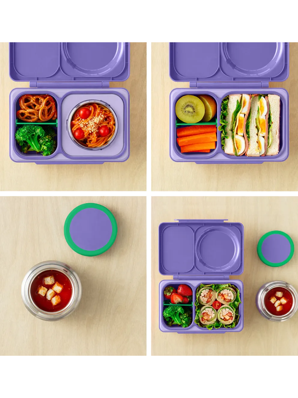 OmieBox UP lunchbox z termosem i przegródkami