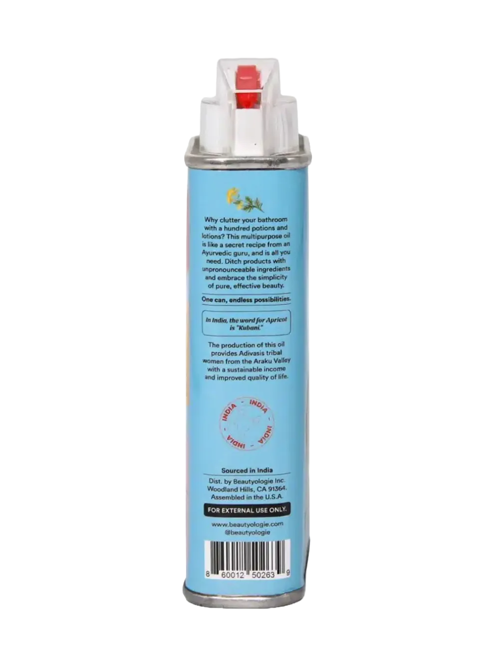 Organiczny olej do ciała i włosów Blue Tansy & Apricot