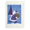 Ozdobna kartka z kopertą Vintage Father Christmas
