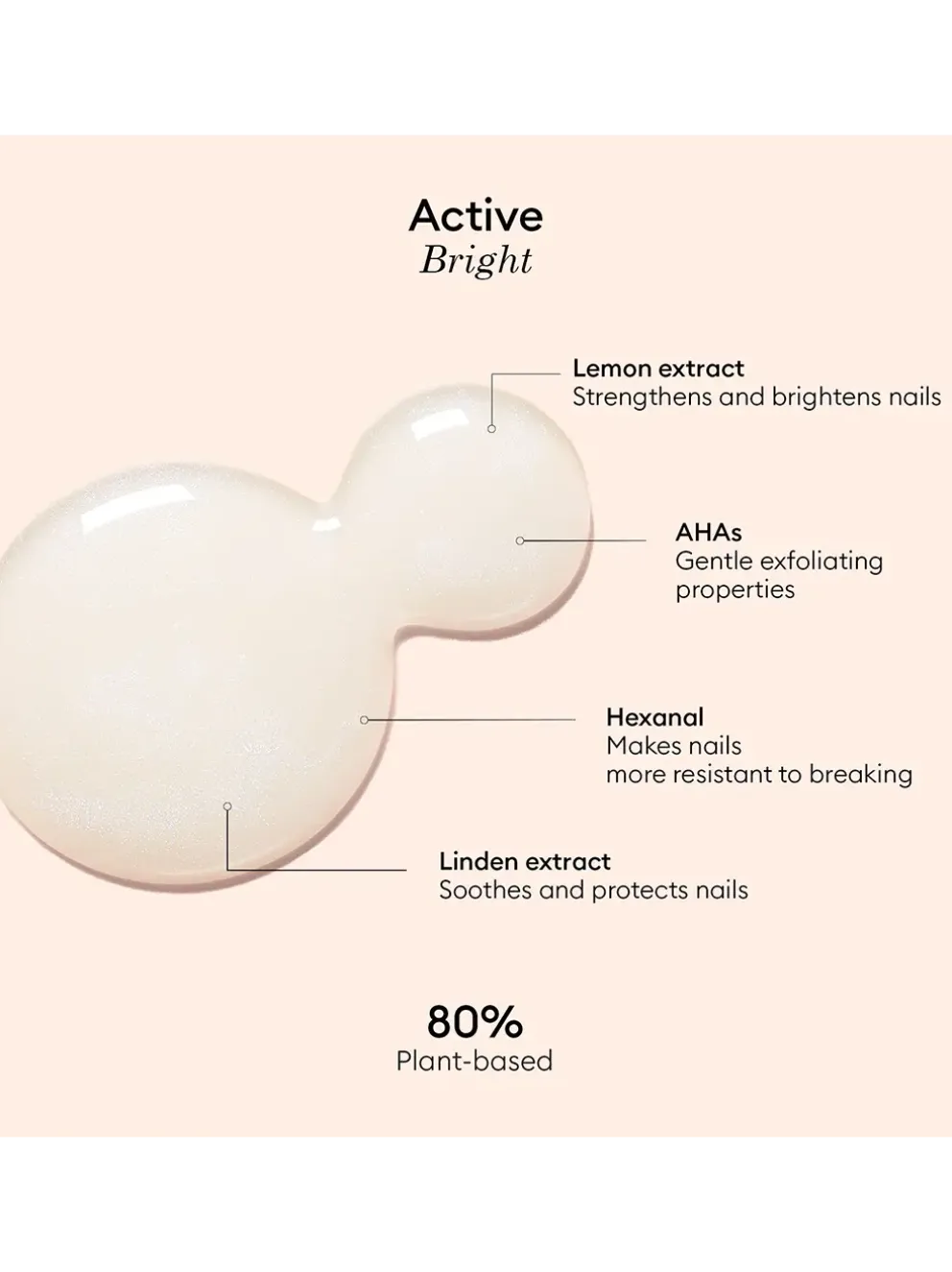Pielęgnacyjny lakier do paznokci Active Bright