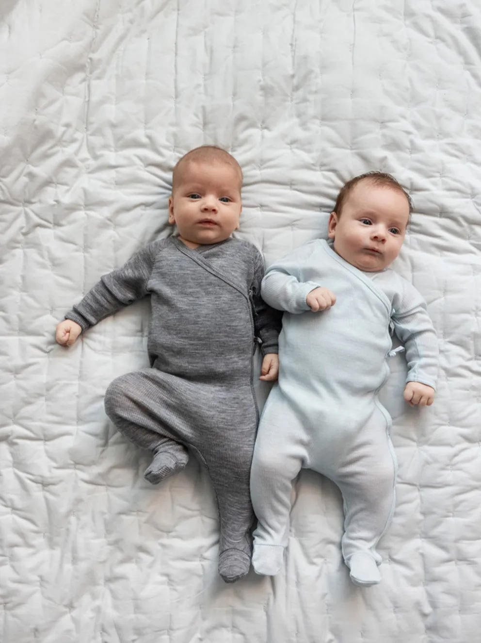 Śpioszki niemowlęce merino Rubetta Rib