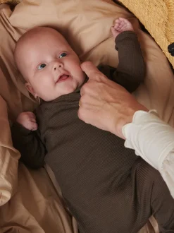 Śpioszki niemowlęce merino Rubetta Rib