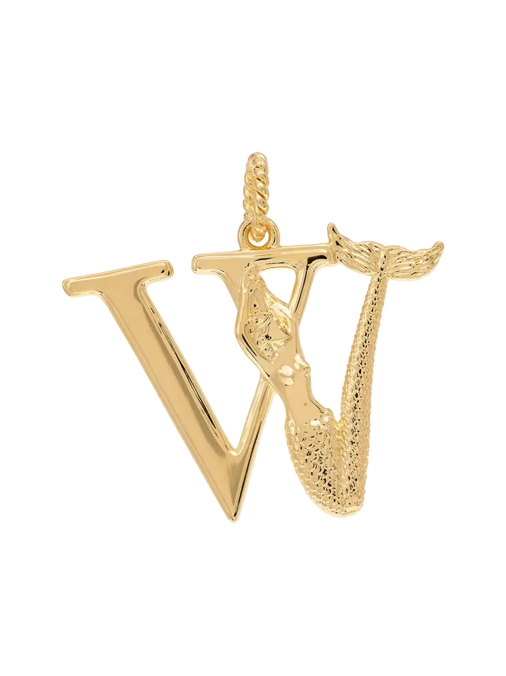 Pozłacana zawieszka Initial Muse Necklace Charm