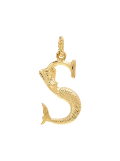 Pozłacana zawieszka Initial Muse Necklace Charm