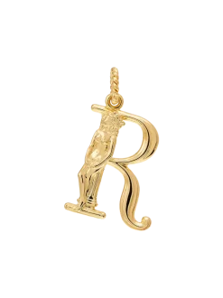 Pozłacana zawieszka Initial Muse Necklace Charm