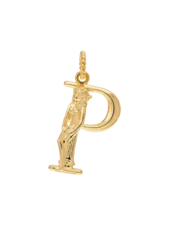 Pozłacana zawieszka Initial Muse Necklace Charm