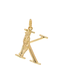 Pozłacana zawieszka Initial Muse Necklace Charm