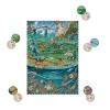 Puzzle kieszonkowe z grą obserwacyjną Dinozaury