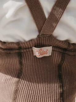 rajstopy z organicznej bawełny z szelkami w stylu vintage